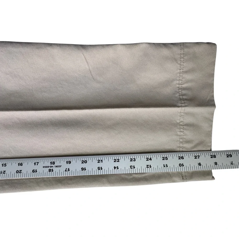 Lauren Ralph Lauren Khaki Capri Pants Women 8 Cotton Utility Drawstring VTG 90s